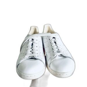Adidas Stan Smith White Iridescent Hologram Sneakers Signature Ltd Ed Size 6.5